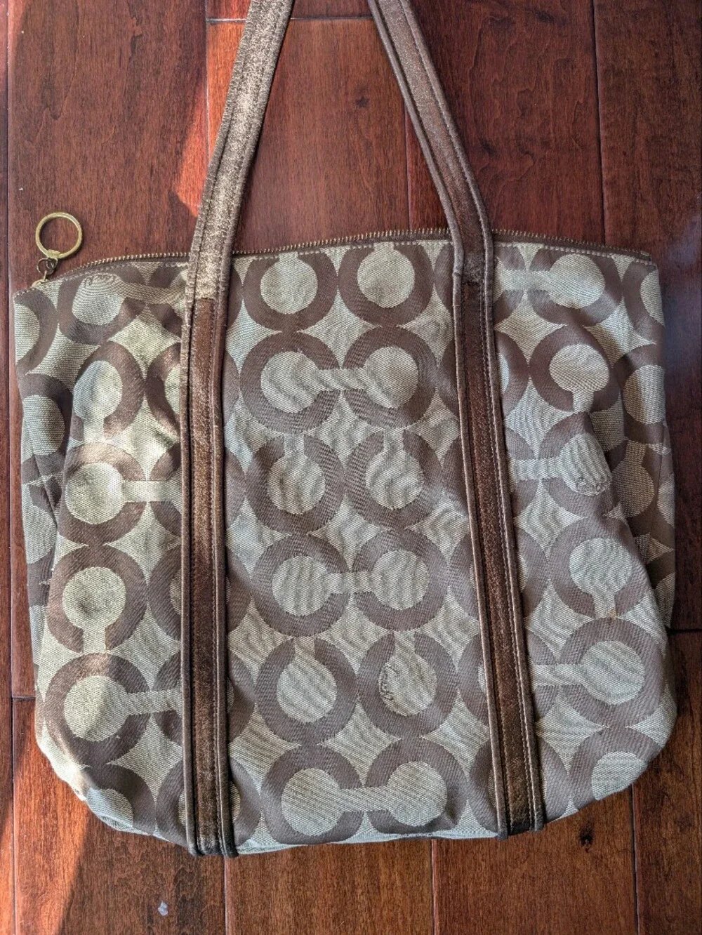 Authentic Coach Poppy Op Art Glam Tote 2009 Y2K Vintage Tote - Picture 4 of 11